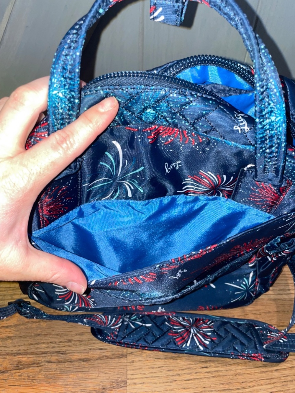 Lug Mini Puddle Jumper Firework Navy Tote - Picture 4 of 12